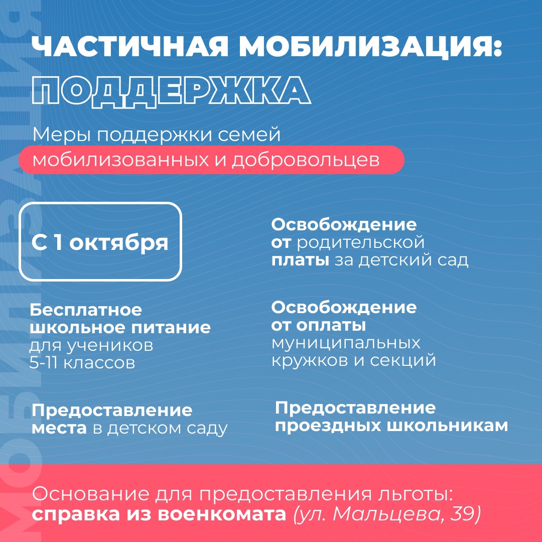 Дети вологодских мобилизованных и добровольцев будут получать городские  меры соцподдержки